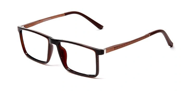 GRAVIATE by Coolwinks E15B5626 Glossy Brown Full Frame Rectangle Eyeglasses for Men and Women-BROWN-1