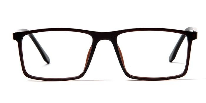 GRAVIATE by Coolwinks E15B5648 Matte Brown Full Frame Rectangle Eyeglasses for Men and Women-