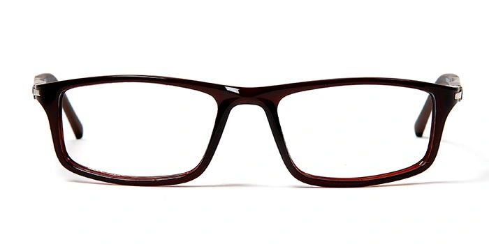 GRAVIATE by Coolwinks E15B5650 Glossy Brown Full Frame Rectangle Eyeglasses for Men and Women-