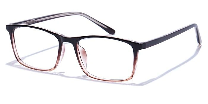 GRAVIATE by Coolwinks E15B6681 Glossy Brown Full Frame Rectangle Eyeglasses for Men and Women-BROWN-1