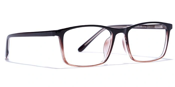 GRAVIATE by Coolwinks E15B6681 Glossy Brown Full Frame Rectangle Eyeglasses for Men and Women-BROWN-2