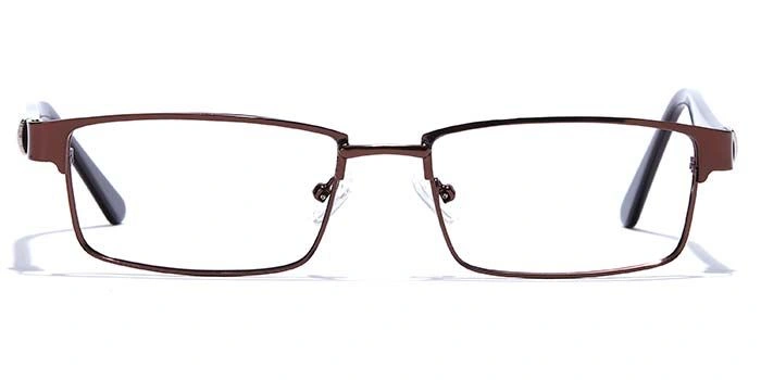 GRAVIATE by Coolwinks E15B6789 Glossy Brown Full Frame Rectangle Eyeglasses for Men and Women-