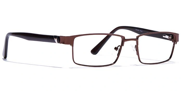 GRAVIATE by Coolwinks E15B6789 Glossy Brown Full Frame Rectangle Eyeglasses for Men and Women-BROWN-2