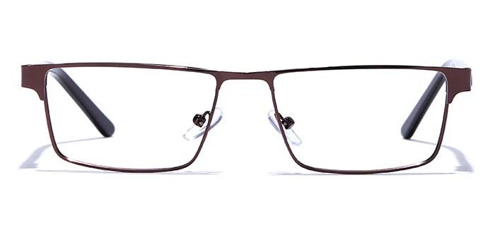 GRAVIATE by Coolwinks E15B6903 Glossy Brown Full Frame Rectangle Eyeglasses for Men and Women-