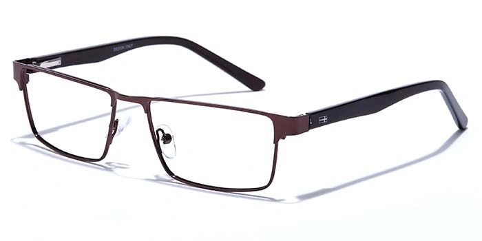 GRAVIATE by Coolwinks E15B6903 Glossy Brown Full Frame Rectangle Eyeglasses for Men and Women-BROWN-1