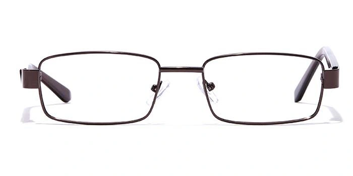 GRAVIATE by Coolwinks E15B7056 Glossy Brown Full Frame Rectangle Eyeglasses for Men and Women-