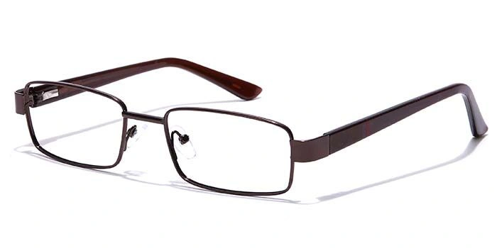 GRAVIATE by Coolwinks E15B7056 Glossy Brown Full Frame Rectangle Eyeglasses for Men and Women-BROWN-1