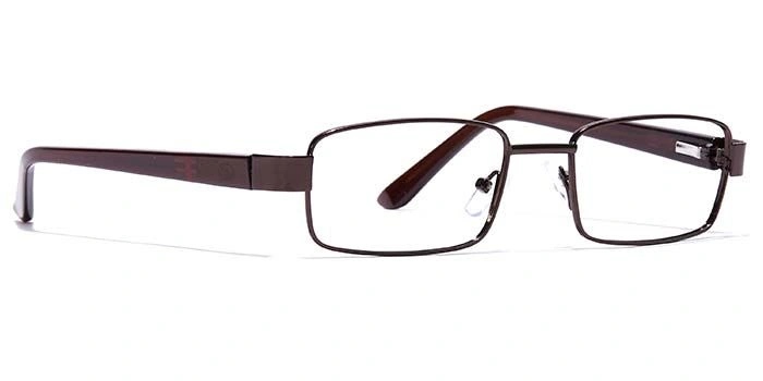 GRAVIATE by Coolwinks E15B7056 Glossy Brown Full Frame Rectangle Eyeglasses for Men and Women-BROWN-2