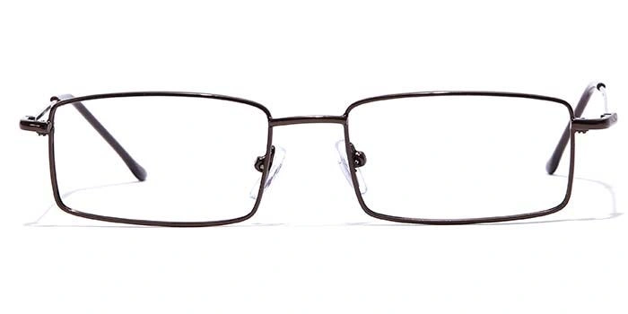 GRAVIATE by Coolwinks E15B7061 Glossy Brown Full Frame Rectangle Eyeglasses for Men and Women-