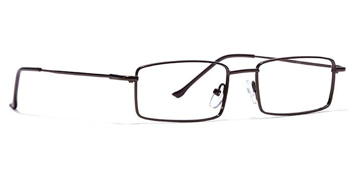 GRAVIATE by Coolwinks E15B7061 Glossy Brown Full Frame Rectangle Eyeglasses for Men and Women-BROWN-2