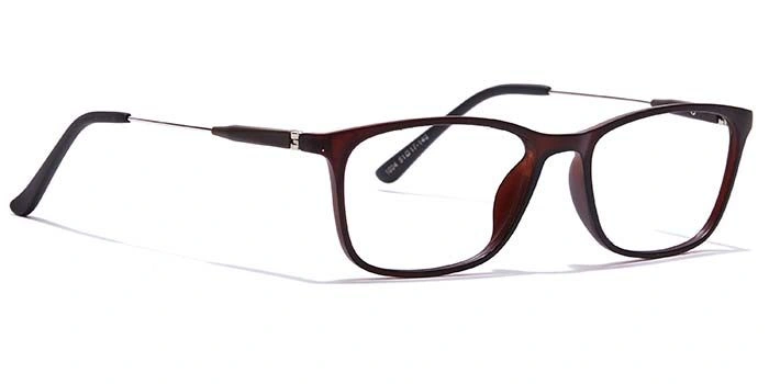 GRAVIATE by Coolwinks E15B7094 Matte Brown Full Frame Rectangle Eyeglasses for Men and Women-BROWN-2