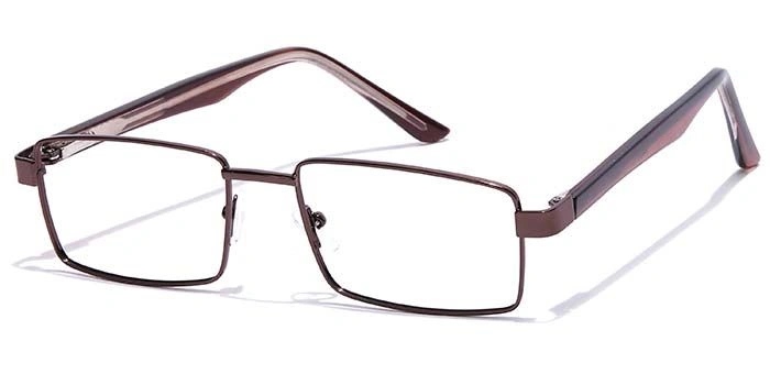 GRAVIATE by Coolwinks E15B7155 Glossy Brown Full Frame Rectangle Eyeglasses for Men and Women-BROWN-1