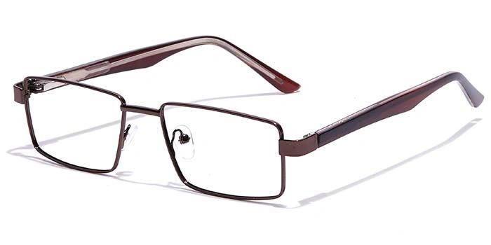 GRAVIATE by Coolwinks E15B7157 Glossy Brown Full Frame Rectangle Eyeglasses for Men and Women-BROWN-1