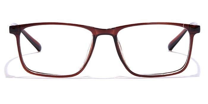 GRAVIATE by Coolwinks E15B7316 Glossy Brown Full Frame Rectangle Eyeglasses for Men and Women-