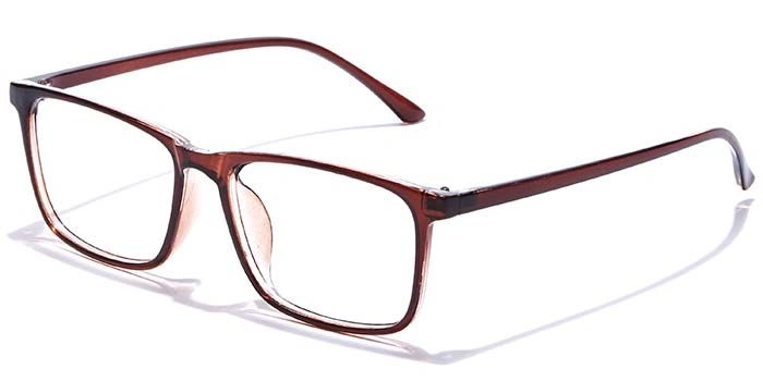 GRAVIATE by Coolwinks E15B7328 Glossy Brown Full Frame Rectangle Eyeglasses for Men and Women-BROWN-1