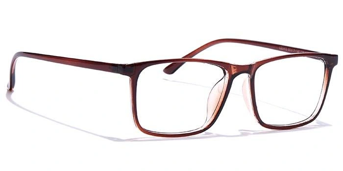 GRAVIATE by Coolwinks E15B7328 Glossy Brown Full Frame Rectangle Eyeglasses for Men and Women-BROWN-2