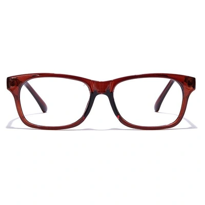 GRAVIATE by Coolwinks E15B7438 Glossy Brown Full Frame Rectangle Eyeglasses for Men and Women