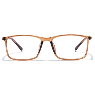 GRAVIATE by Coolwinks E15B7542 Glossy Brown Full Frame Rectangle Eyeglasses for Men and Women