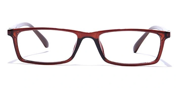 GRAVIATE by Coolwinks E15B7673 Glossy Brown Full Frame Rectangle Eyeglasses for Men and Women-