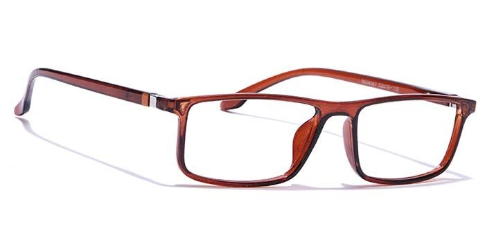 GRAVIATE by Coolwinks E15B7695 Glossy Brown Full Frame Rectangle Eyeglasses for Men and Women-BROWN-2