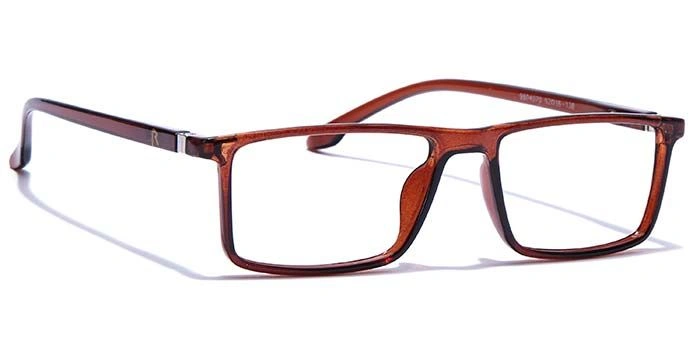 GRAVIATE by Coolwinks E15B7697 Glossy Brown Full Frame Rectangle Eyeglasses for Men and Women-BROWN-2