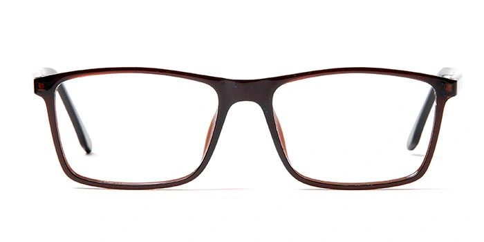 GRAVIATE by Coolwinks E15C5640 Glossy Brown Full Frame Rectangle Eyeglasses for Men and Women-