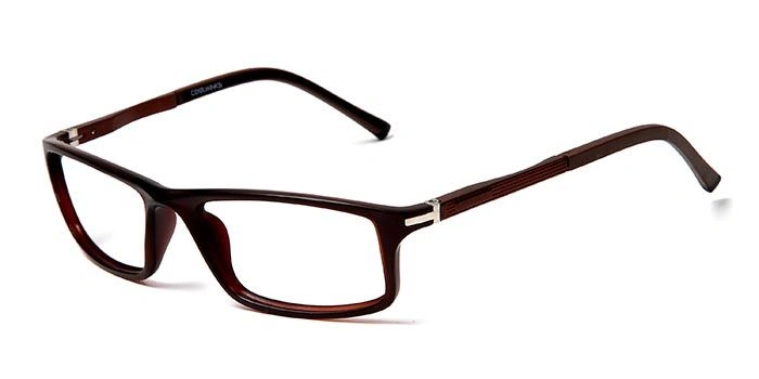 GRAVIATE by Coolwinks E15C5650 Matte Brown Full Frame Rectangle Eyeglasses for Men and Women-BROWN-1