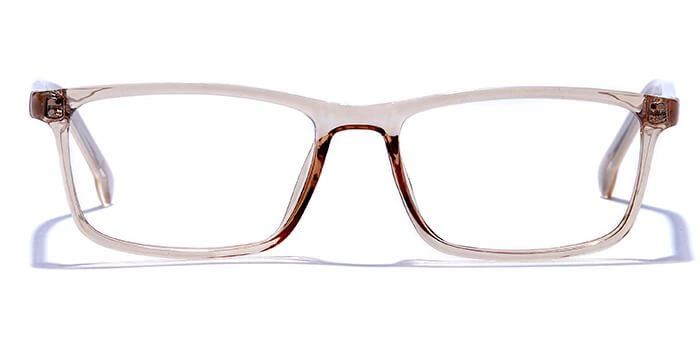 GRAVIATE by Coolwinks E15C6467 Glossy Brown Full Frame Rectangle Eyeglasses for Men and Women-