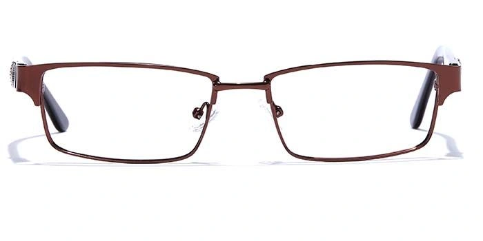 GRAVIATE by Coolwinks E15C6788 Glossy Brown Full Frame Rectangle Eyeglasses for Men and Women-