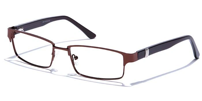 GRAVIATE by Coolwinks E15C6788 Glossy Brown Full Frame Rectangle Eyeglasses for Men and Women-BROWN-1