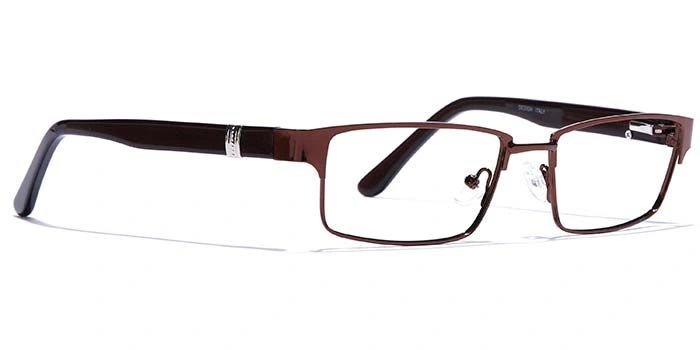 GRAVIATE by Coolwinks E15C6788 Glossy Brown Full Frame Rectangle Eyeglasses for Men and Women-BROWN-2