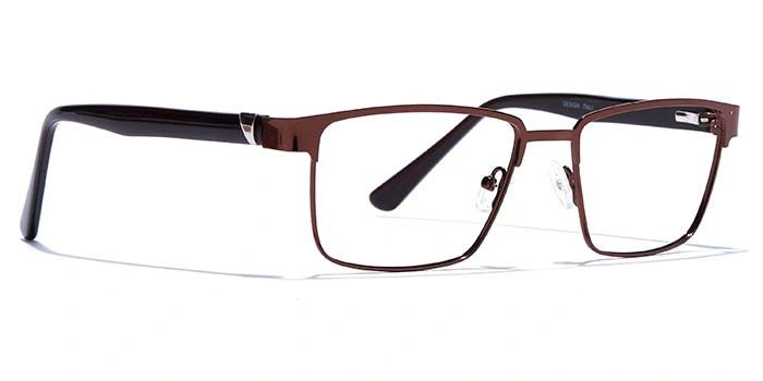 GRAVIATE by Coolwinks E15C6799 Glossy Brown Full Frame Rectangle Eyeglasses for Men and Women-BROWN-2