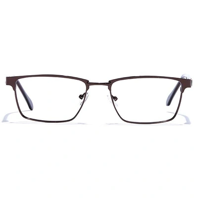 GRAVIATE by Coolwinks E15C6807 Glossy Brown Full Frame Rectangle Eyeglasses for Men and Women