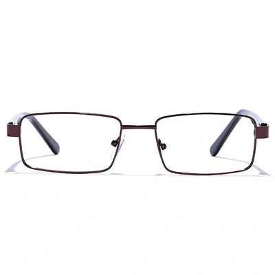 GRAVIATE by Coolwinks E15C6822 Glossy Brown Full Frame Rectangle Eyeglasses for Men and Women