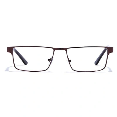 GRAVIATE by Coolwinks E15C6893 Glossy Brown Full Frame Rectangle Eyeglasses for Men and Women
