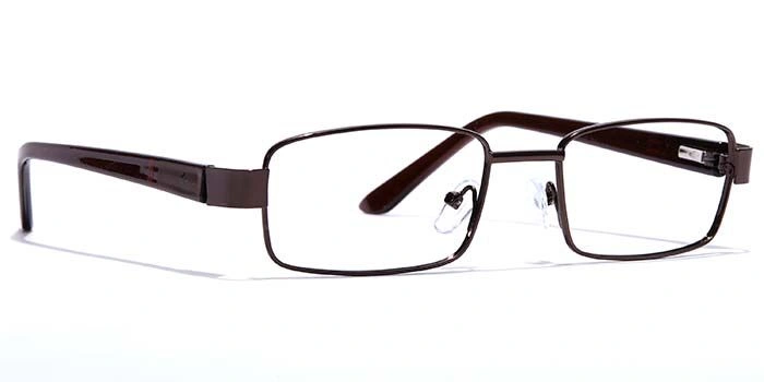 GRAVIATE by Coolwinks E15C7042 Glossy Brown Full Frame Rectangle Eyeglasses for Men and Women-BROWN-2