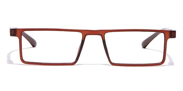 GRAVIATE by Coolwinks E15C7062 Matte Brown Full Frame Rectangle Eyeglasses for Men and Women-