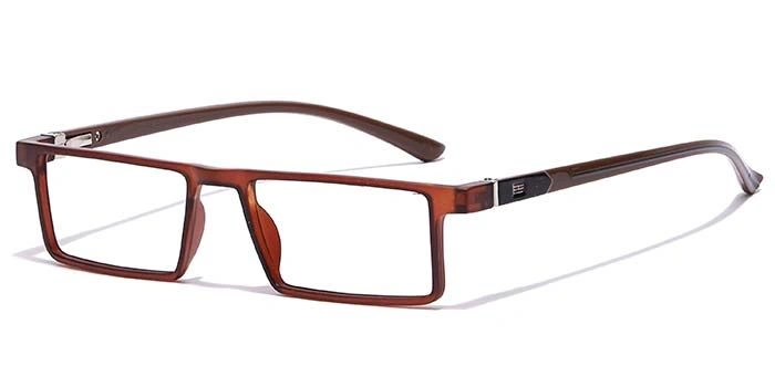 GRAVIATE by Coolwinks E15C7062 Matte Brown Full Frame Rectangle Eyeglasses for Men and Women-BROWN-1