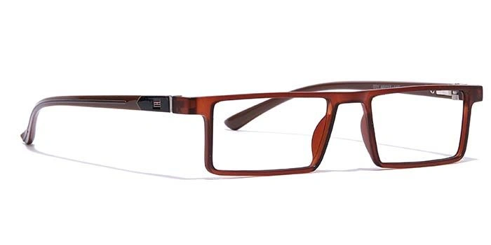 GRAVIATE by Coolwinks E15C7062 Matte Brown Full Frame Rectangle Eyeglasses for Men and Women-BROWN-2