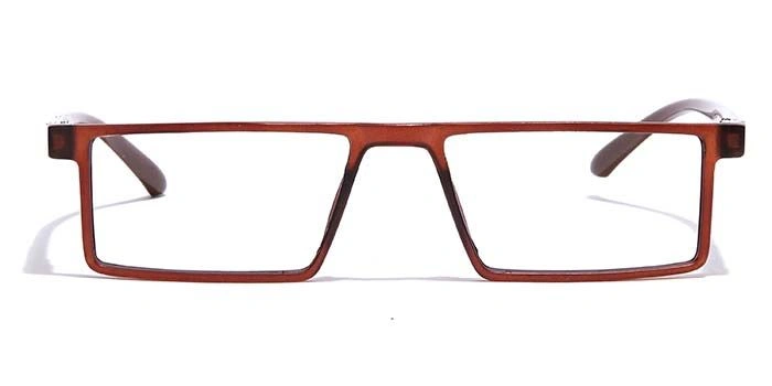 GRAVIATE by Coolwinks E15C7068 Matte Brown Full Frame Rectangle Eyeglasses for Men and Women-