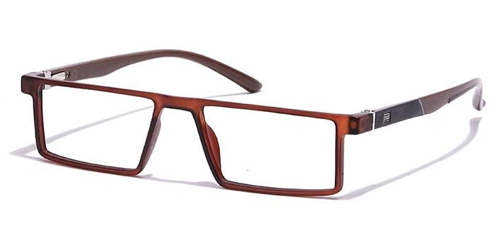 GRAVIATE by Coolwinks E15C7068 Matte Brown Full Frame Rectangle Eyeglasses for Men and Women-BROWN-1