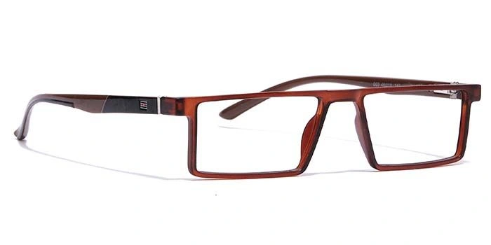 GRAVIATE by Coolwinks E15C7068 Matte Brown Full Frame Rectangle Eyeglasses for Men and Women-BROWN-2