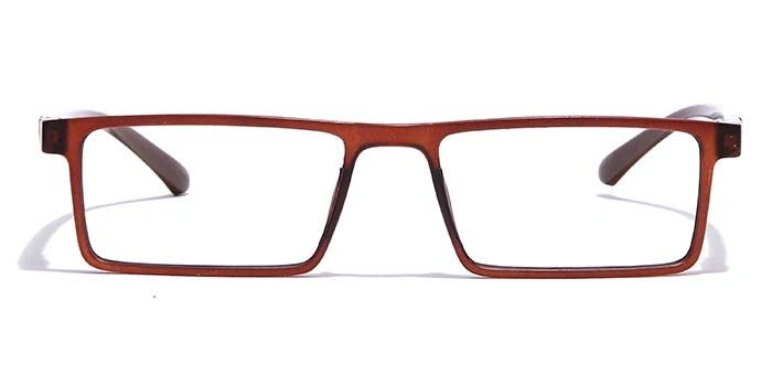 GRAVIATE by Coolwinks E15C7071 Matte Brown Full Frame Rectangle Eyeglasses for Men and Women-