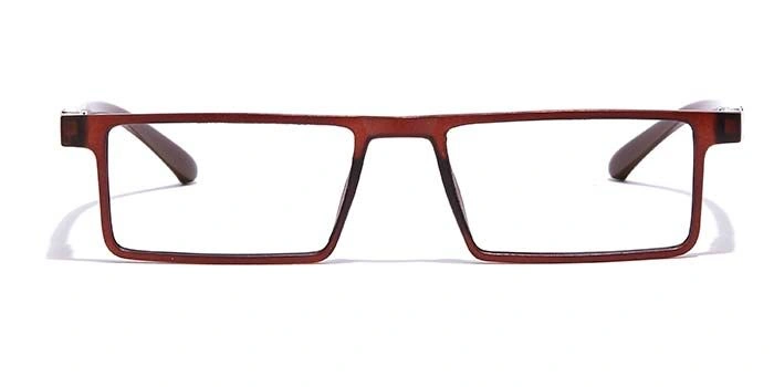 GRAVIATE by Coolwinks E15C7074 Matte Brown Full Frame Rectangle Eyeglasses for Men and Women-