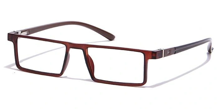 GRAVIATE by Coolwinks E15C7074 Matte Brown Full Frame Rectangle Eyeglasses for Men and Women-BROWN-1