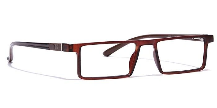 GRAVIATE by Coolwinks E15C7074 Matte Brown Full Frame Rectangle Eyeglasses for Men and Women-BROWN-2