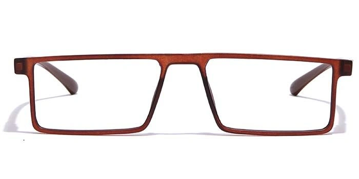 GRAVIATE by Coolwinks E15C7077 Matte Brown Full Frame Rectangle Eyeglasses for Men and Women-