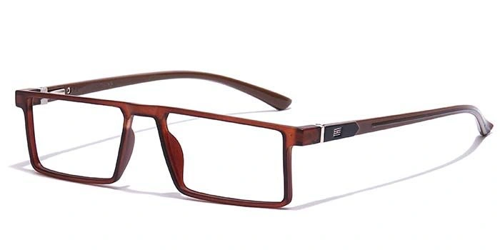 GRAVIATE by Coolwinks E15C7077 Matte Brown Full Frame Rectangle Eyeglasses for Men and Women-BROWN-1