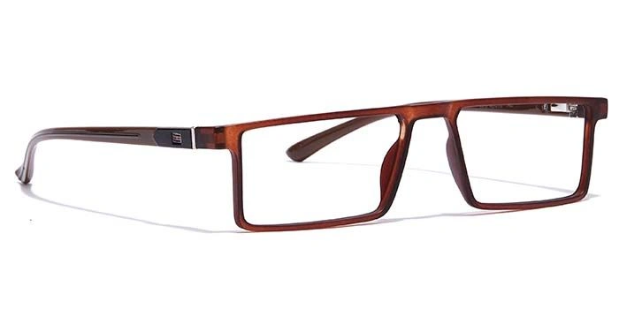 GRAVIATE by Coolwinks E15C7077 Matte Brown Full Frame Rectangle Eyeglasses for Men and Women-BROWN-2