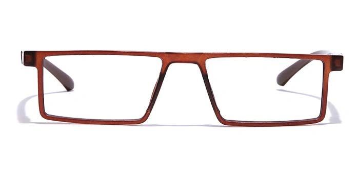 GRAVIATE by Coolwinks E15C7080 Matte Brown Full Frame Rectangle Eyeglasses for Men and Women-